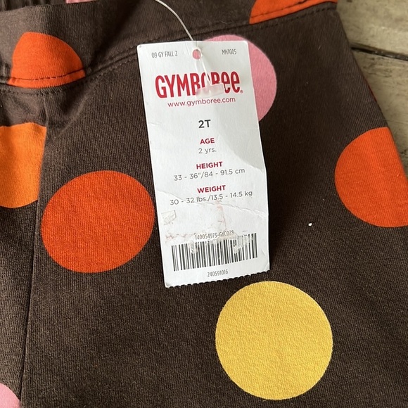 Gymboree Fall Polka Dot Leggings Size 2T NWT - Picture 2 of 6